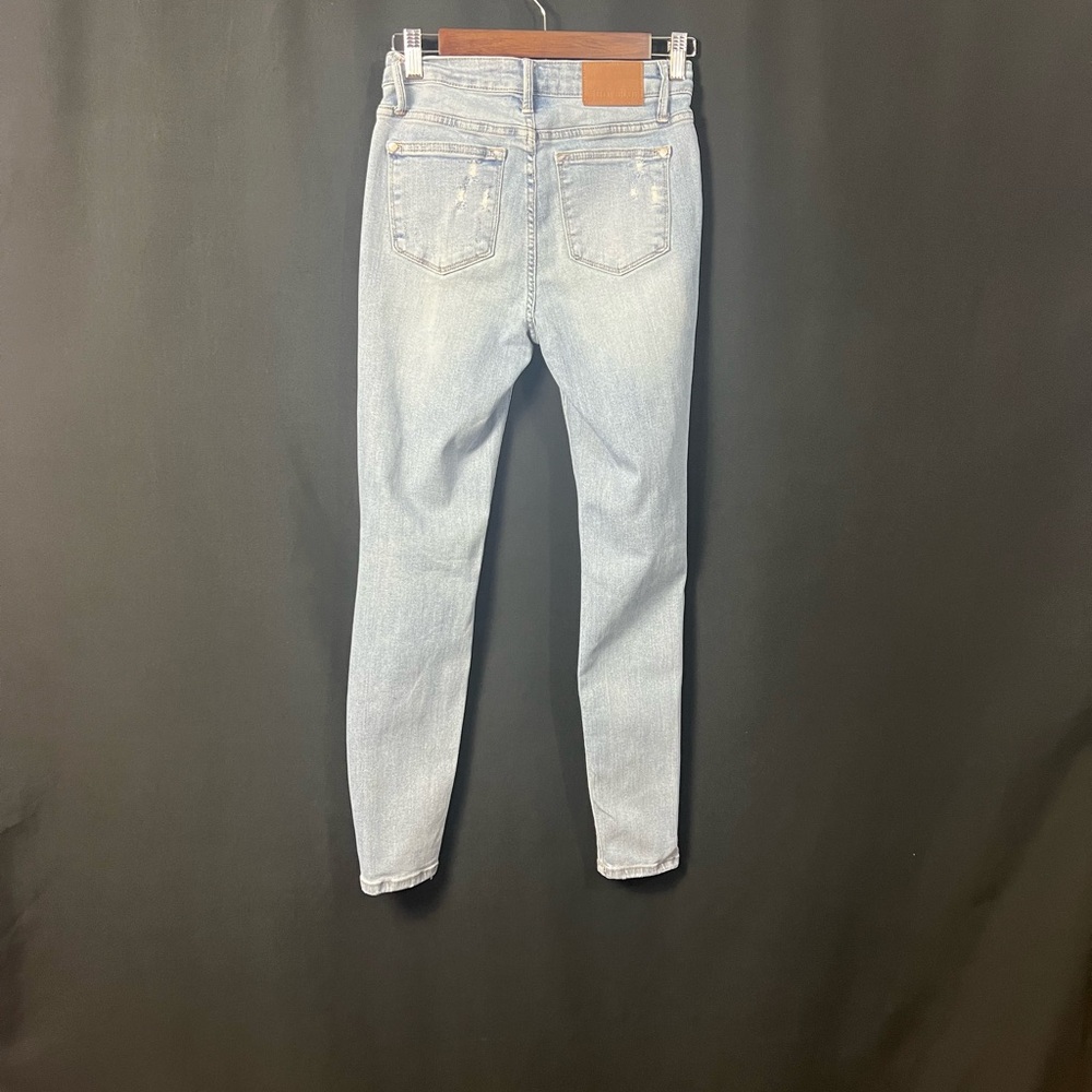 Judy Blue Light Wash Distressed Skinny Jeans - Picture 2 of 2